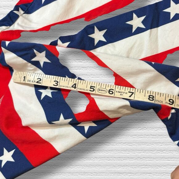 Royal & Awesome Golf Shorts Pars and Stripes Red White Blue Stars Flag Size 36 - Picture 2 of 8